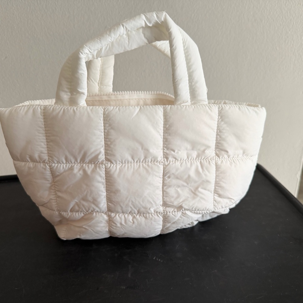 Westbronco White Puffer Tote Purse